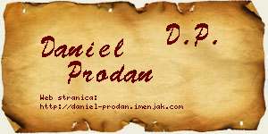 Daniel Prodan vizit kartica